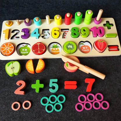 Young children's toys wooden puzzles boys and girls enlightenment benefit early education