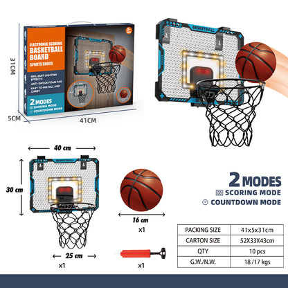 <Scoring Competition> Children's Acrylic Basketball Hoop Toy Youth Household Luminous Basketball Board Sports Toy