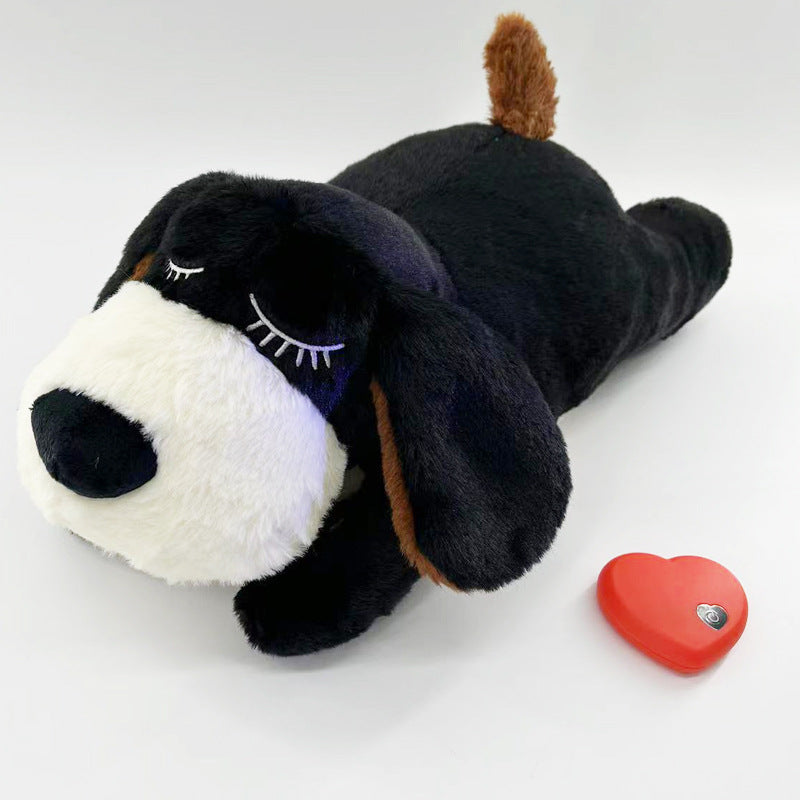 Cross-border pet anxiety accompany sleep toy dog interaction plush heartbeat cat toy pet toy