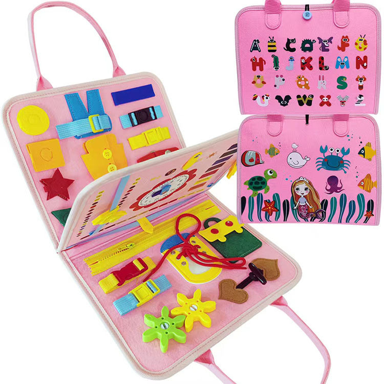 New cross-border children's felt learning board early education board busy board quiet book learning early education toys