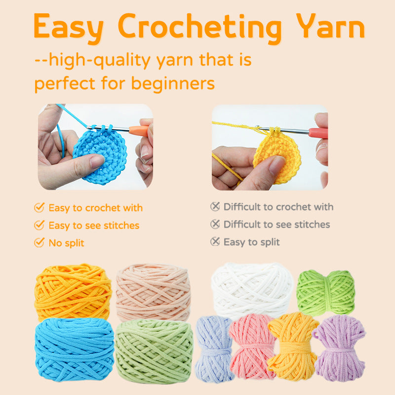 Crochet Kit with Easy Yarn