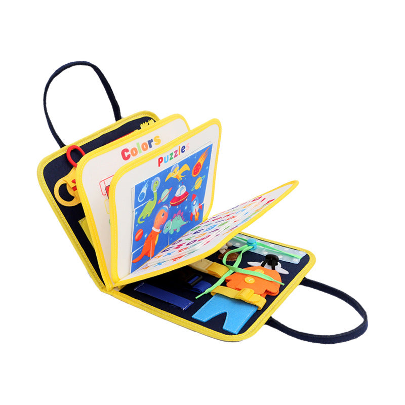 Felt early education board, early education cloth book, dressing learning board, children's toys, kindergarten Montessori education busy board