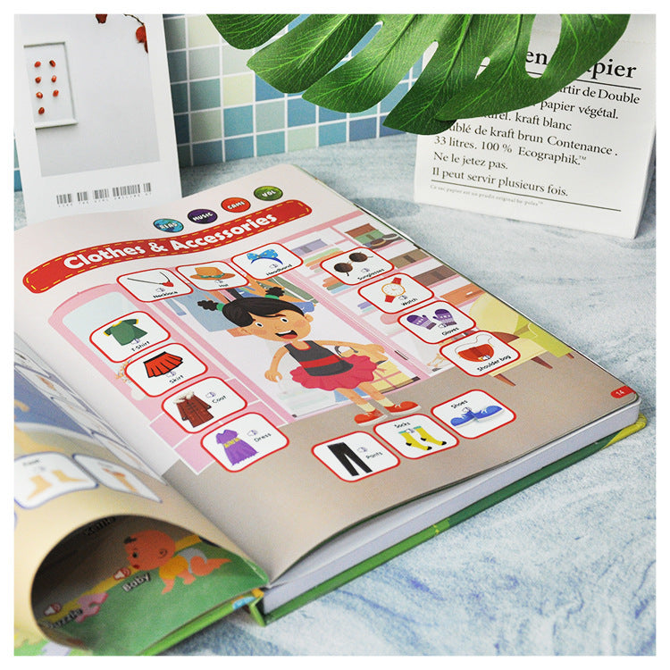 New English Early Childhood Education Children's Voice Touch Book English Talking Toy Book Talking Book