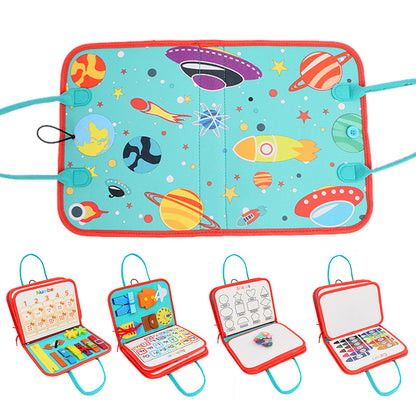 Felt early education board, early education cloth book, dressing learning board, children's toys, kindergarten Montessori education busy board