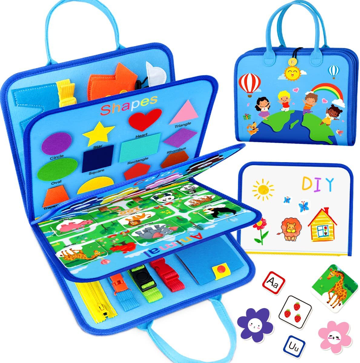 New cross-border children's felt learning board early education board busy board quiet book learning early education toys