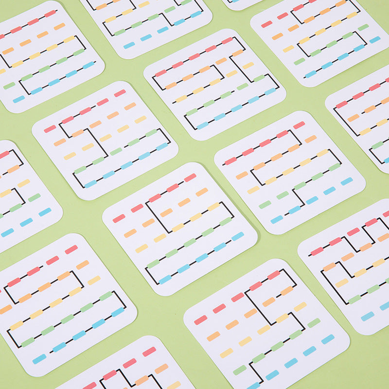 Children's fun string game baby hand-eye coordination training early education wooden educational toys