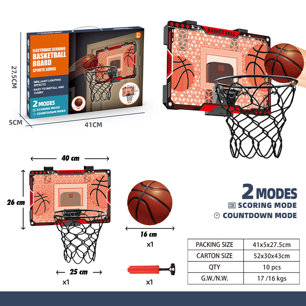 <Scoring Competition> Children's Acrylic Basketball Hoop Toy Youth Household Luminous Basketball Board Sports Toy