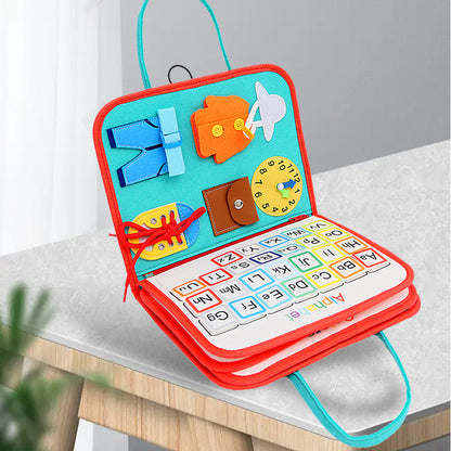 Felt early education board, early education cloth book, dressing learning board, children's toys, kindergarten Montessori education busy board