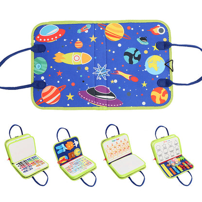 Felt early education board, early education cloth book, dressing learning board, children's toys, kindergarten Montessori education busy board