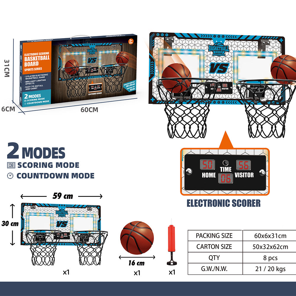 <Scoring Competition> Children's Acrylic Basketball Hoop Toy Youth Household Luminous Basketball Board Sports Toy
